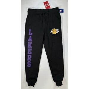 Lakers Sweatpants Size M Black With Purple And Yellow Logos  Ultra Game Brand
